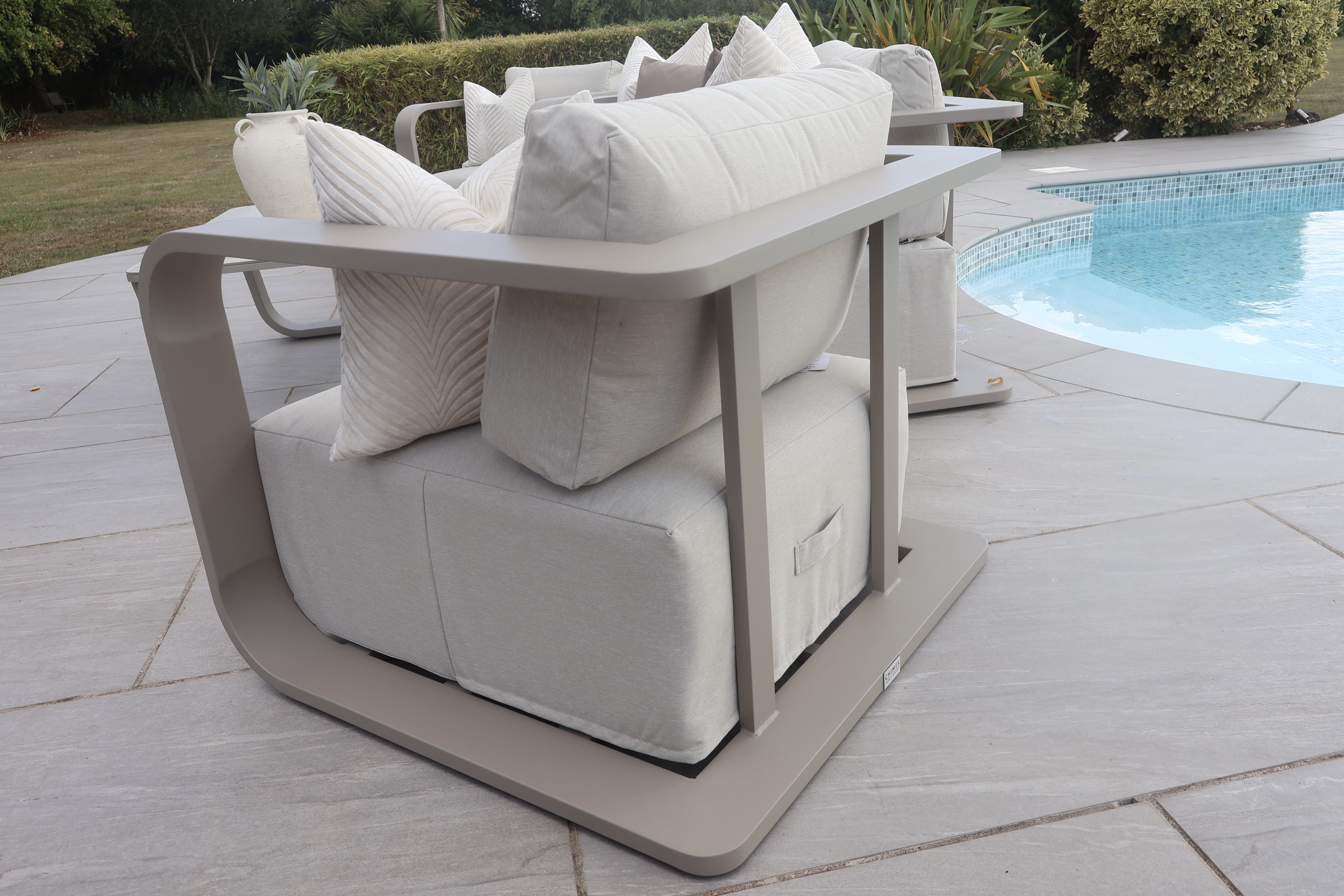 Chimes - Capri 3 Seat Aluminium Sofa Set With Coffee Table